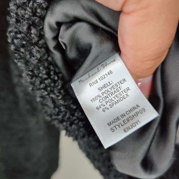 Michael Stars Black Teddy Bomber Jacket - Picture 9 of 9